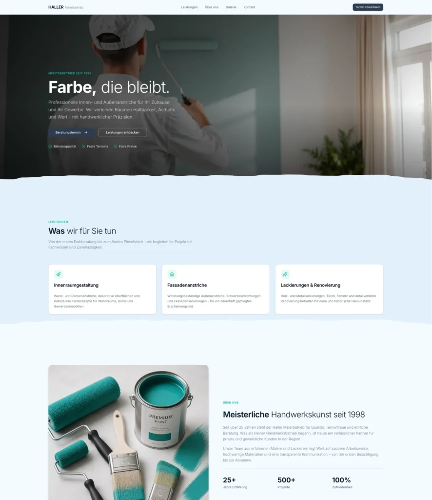 Webdesign Maler